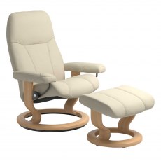 Stressless Consul Small Recliner with Stool SPECIAL OFFER