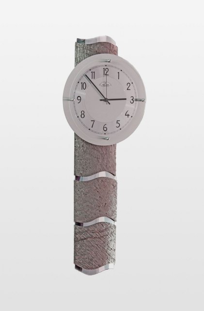 Billib Clocks QC9090 Designer Grey Stone Effect Wall Clock