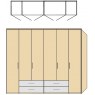 Disselkamp Disselkamp Balance Wardrobe (6 hinged doors)