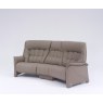 Himolla Rhine curved sofa in Earth Leather
