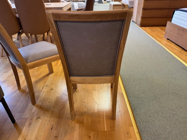 Pair of Upholstered Low Back Dining Chairs