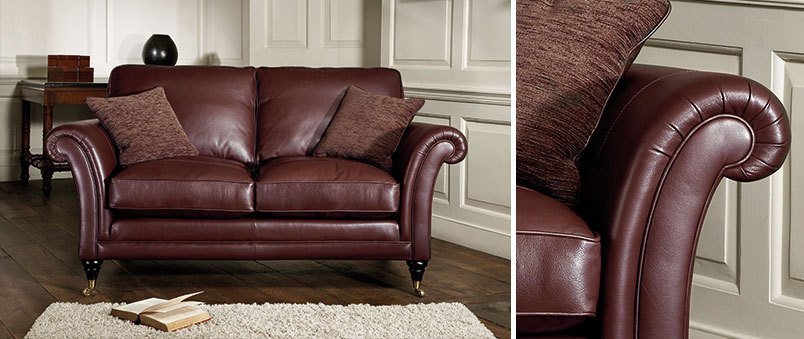 Parker Knoll Burghley 2 Seater Sofa, Parker Knoll Leather Sofa