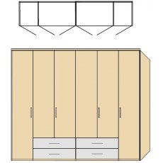 Disselkamp Balance Wardrobe (6 hinged doors)