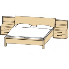 Disselkamp Coretta Double Bed (With Shelves)