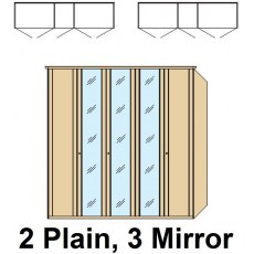 Disselkamp Coretta Wardrobe (5 hinged doors)