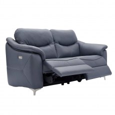 G Plan Jackson 3 Seater DBL Eclectic Recliner Leather Sofa