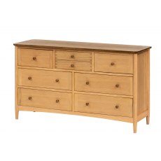 Paris 3 Over 4 Drawer Wide Chest