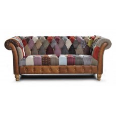 Vintage Harlequin Chester Club Patchwork 2 Seater - Fast Track