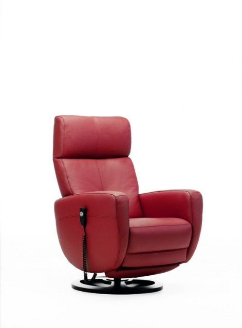 Rom Rom Premium Twist Swivel Man. Rec. Chair Fabric