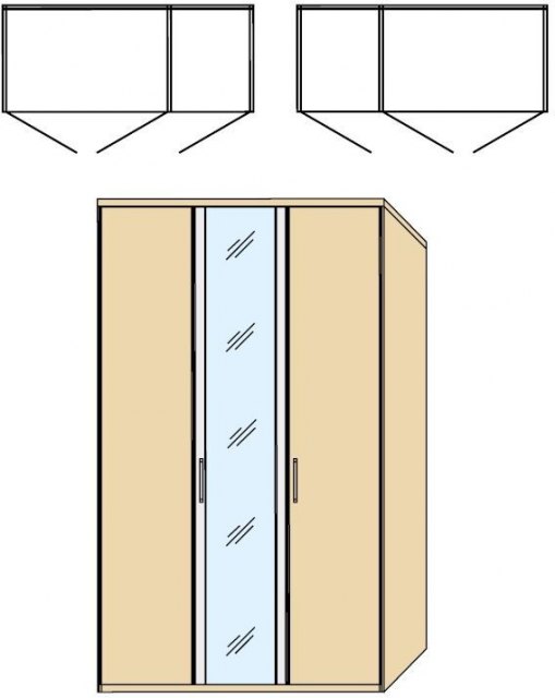 Disselkamp Disselkamp Balance Wardrobe (3 hinged doors)