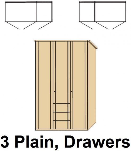 Disselkamp Disselkamp Coretta Wardrobe (3 hinged doors)