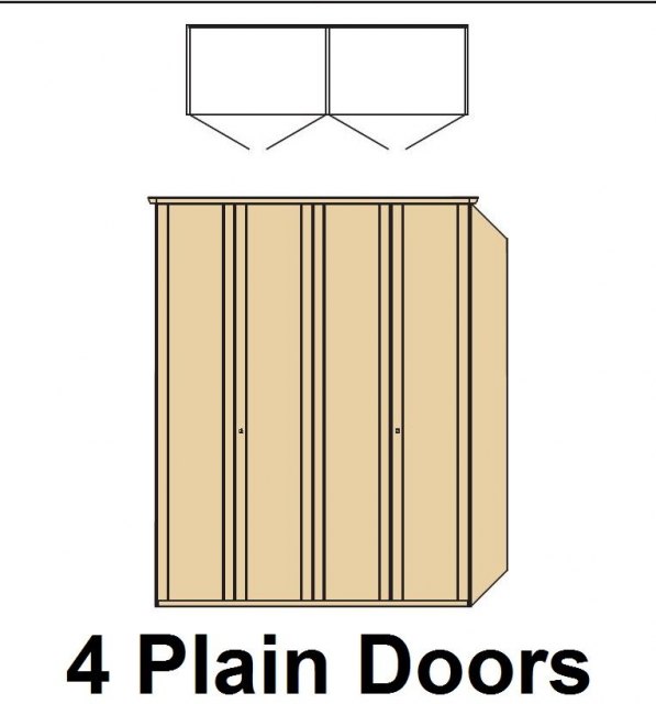Disselkamp Disselkamp Coretta Wardrobe (4 hinged doors)