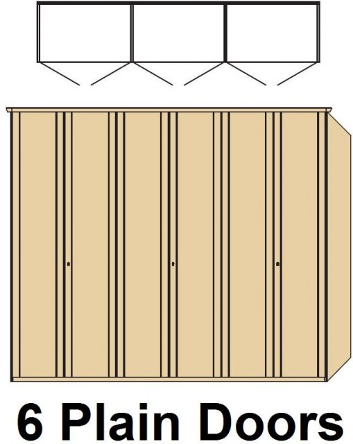 Disselkamp Disselkamp Coretta Wardrobe (6 hinged doors)
