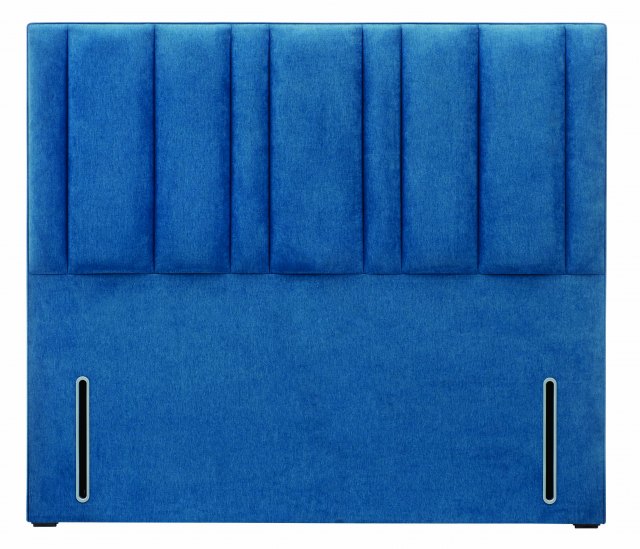The Hypnos Harriett Headboard in euro-slim and Imperio 602 Turquoise upholstered fabric.