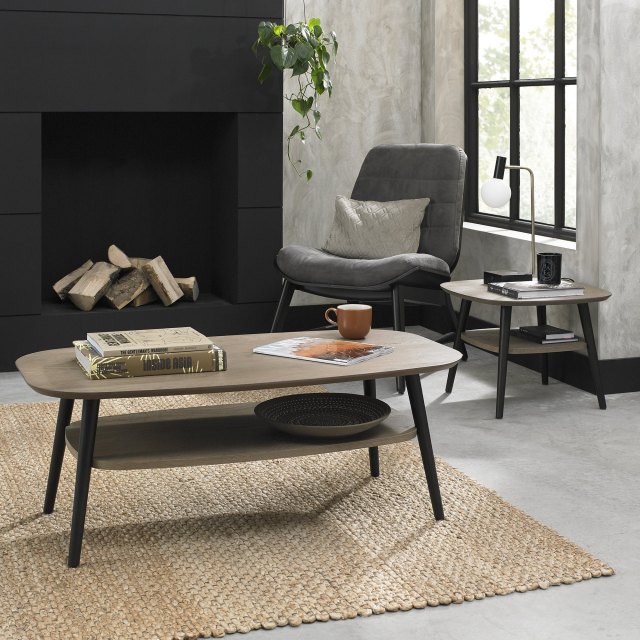 The Loft Collection Loft Vintage Weathered Oak Coffee Table