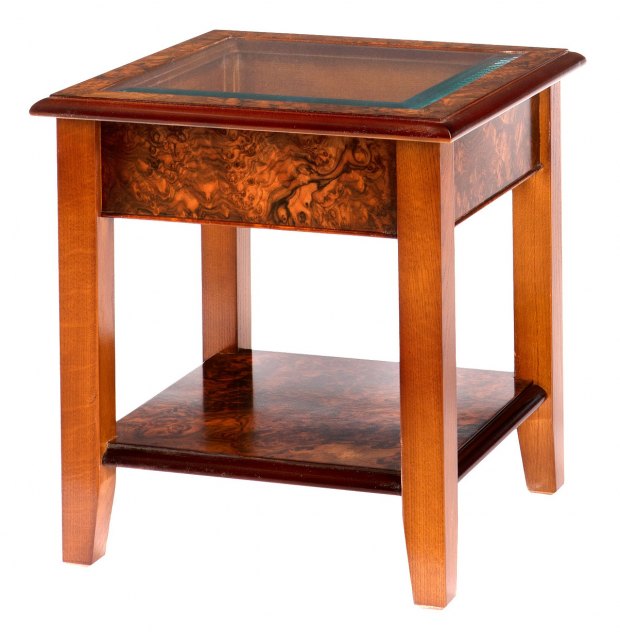 Ashmore Reproduction Furniture Ashmore WA107 Glass Top Lamp Table.