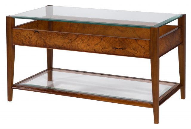 Ashmore Reproduction Furniture Ashmore WA809 Glass Top & Bottom Coffee Table.