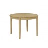 Nathan Shades Oak Circular Dining Table on Legs with Sunburst top