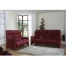 Himolla Rhine 2 Seater Manual Recliner and 3 seater Manual Recliner - Red leather