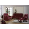 Himolla Rhine 2 Seater sofa and 3 seater sofa - Red leather