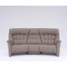 Himolla Rhine curved sofa in Earth Leather