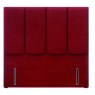 Hypnos Francesca Headboard in euro-slim and Linoso 200 Red upholstered fabric.