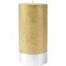 Gold Rustica Pillar Candle 10x20cm