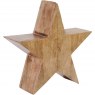 Rustic Wooden Standing Star Large